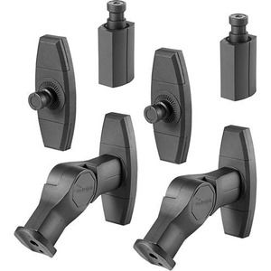 Rocketfish™ - Tilting Wall Mounts for Most Small Speakers (2-Pack) - Black